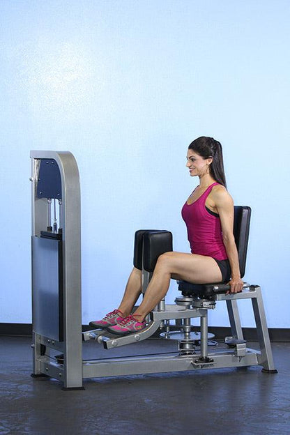 Dual Function Inner-Outer Thigh Combo - Muscle D Fitness - Seated - Adjustable - Pin Selectorized