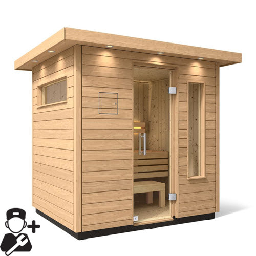Kohler C2 Outdoor Sauna Kit – Douglas Fir
