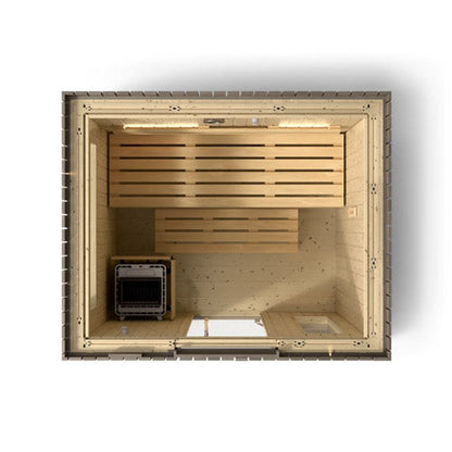 Kohler C2 Outdoor Sauna Kit – Weathered Grey Spruce