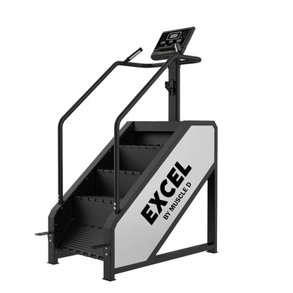 Light Commercial Stair Climber - Muscle D Fitness - Stepmill - LED Display - Heart Rate Monitor - Heavy Duty Chain Drive
