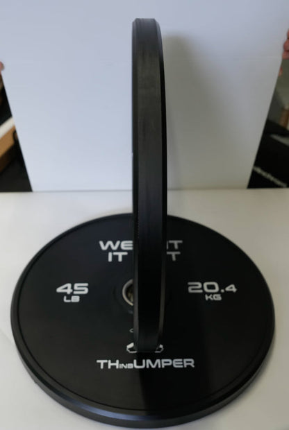 'Thumper' Thin Bumper Weight Plate Pairs. (Thinnest Bumper Plates Ever!)