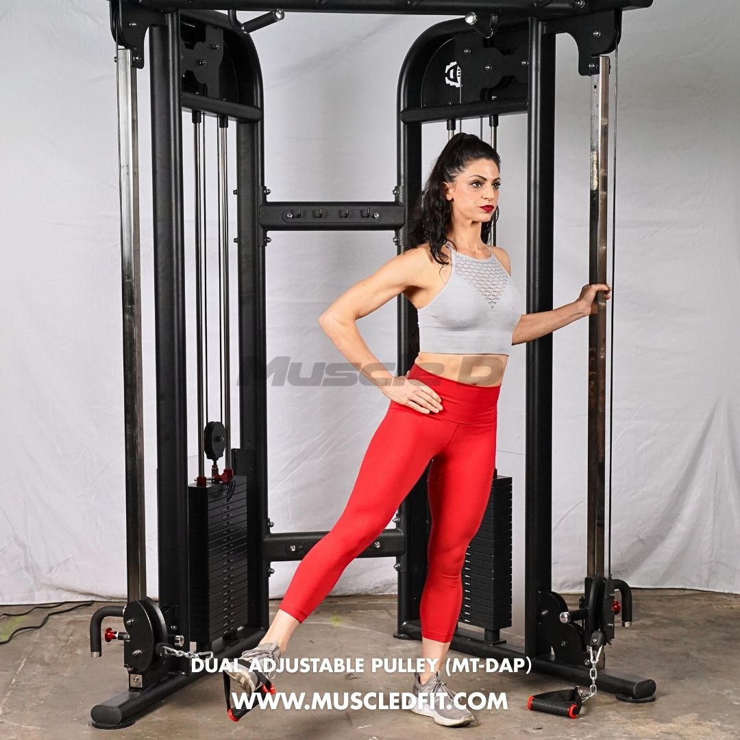 Megatron Dual Adjustable Pulley (88" & 95" height) - Muscle D Fitness - Functional Pull-Up Bar - Adjustable Height
