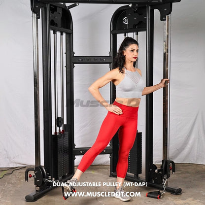 Megatron Dual Adjustable Pulley (88" & 95" height) - Muscle D Fitness - Functional Pull-Up Bar - Adjustable Height
