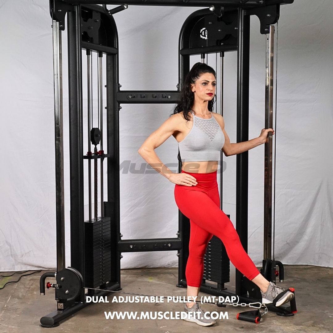 Megatron Dual Adjustable Pulley (88" & 95" height) - Muscle D Fitness - Functional Pull-Up Bar - Adjustable Height