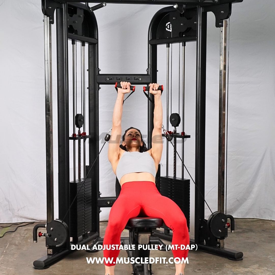Megatron Dual Adjustable Pulley (88" & 95" height) - Muscle D Fitness - Functional Pull-Up Bar - Adjustable Height