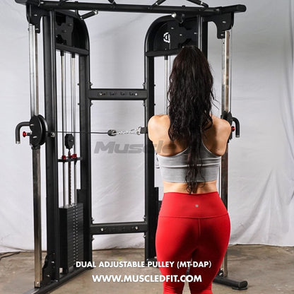 Megatron Dual Adjustable Pulley (88" & 95" height) - Muscle D Fitness - Functional Pull-Up Bar - Adjustable Height