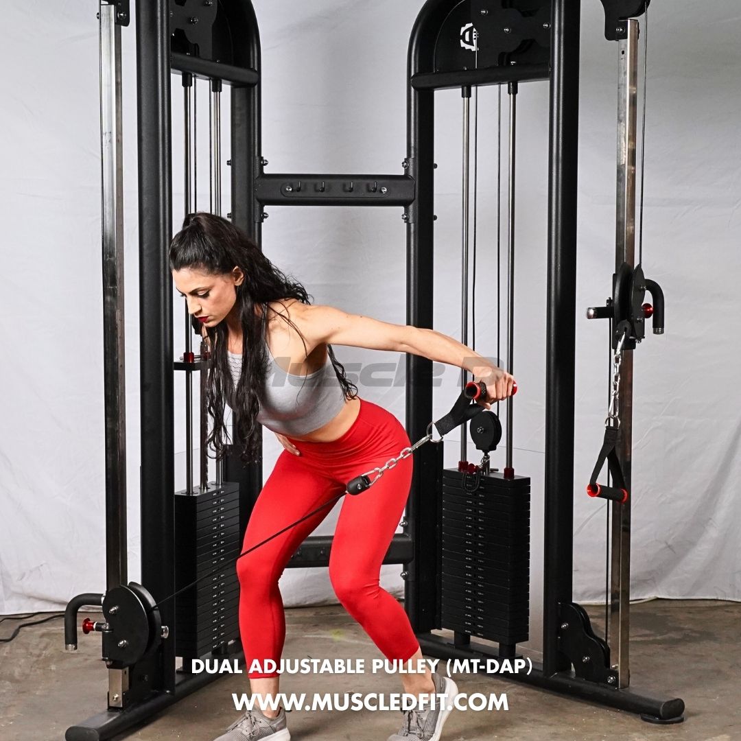 Megatron Dual Adjustable Pulley (88" & 95" height) - Muscle D Fitness - Functional Pull-Up Bar - Adjustable Height