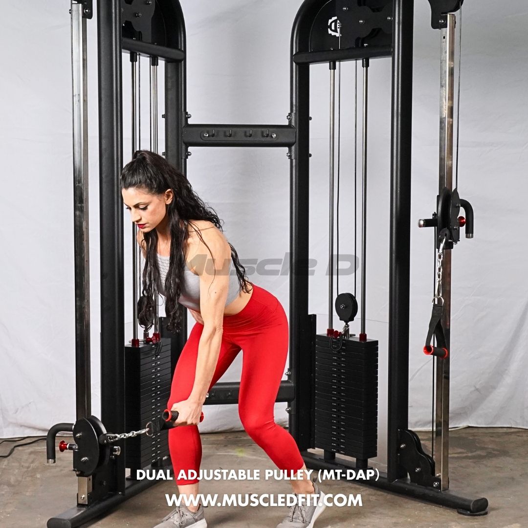 Megatron Dual Adjustable Pulley (88" & 95" height) - Muscle D Fitness - Functional Pull-Up Bar - Adjustable Height