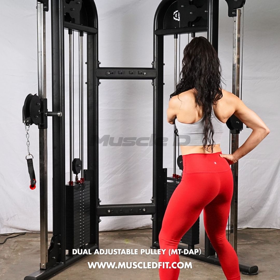 Megatron Dual Adjustable Pulley (88" & 95" height) - Muscle D Fitness - Functional Pull-Up Bar - Adjustable Height