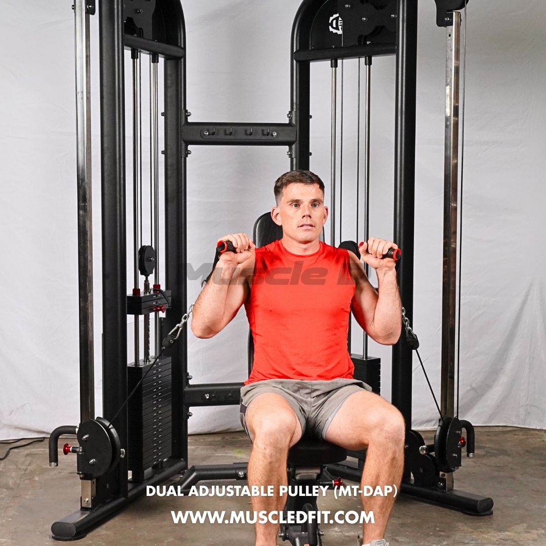 Megatron Dual Adjustable Pulley (88" & 95" height) - Muscle D Fitness - Functional Pull-Up Bar - Adjustable Height