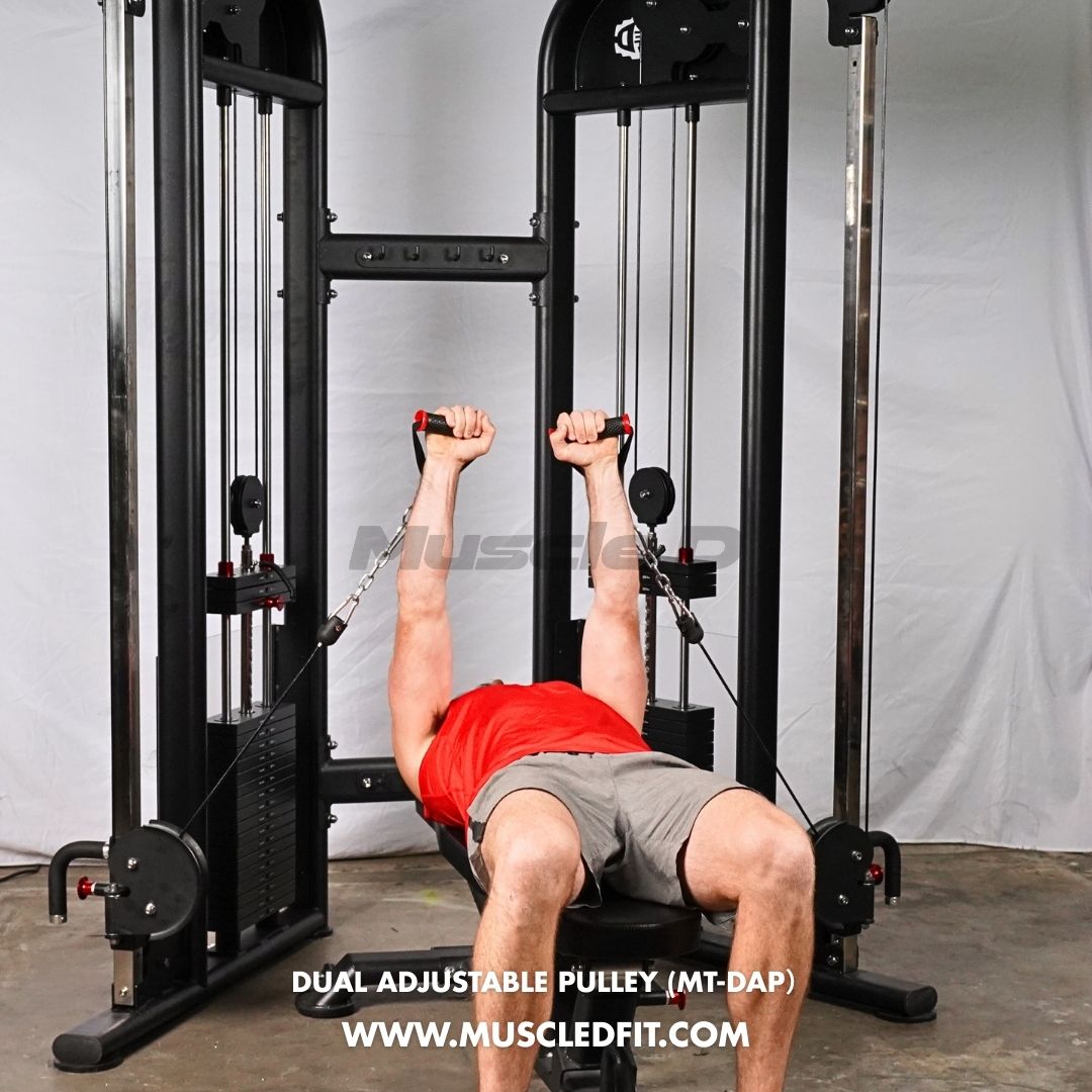 Megatron Dual Adjustable Pulley (88" & 95" height) - Muscle D Fitness - Functional Pull-Up Bar - Adjustable Height