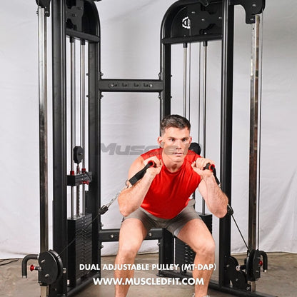 Megatron Dual Adjustable Pulley (88" & 95" height) - Muscle D Fitness - Functional Pull-Up Bar - Adjustable Height
