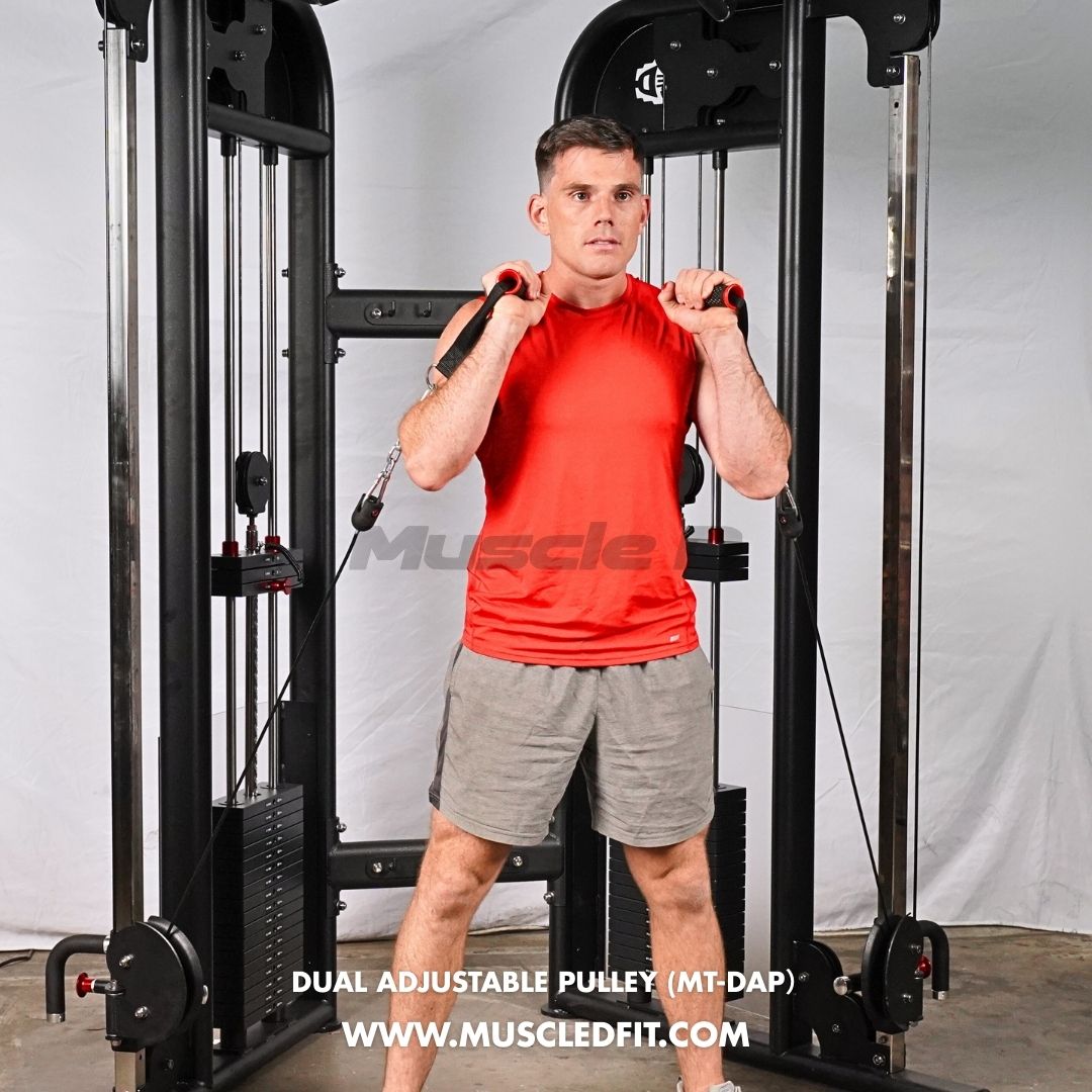 Megatron Dual Adjustable Pulley (88" & 95" height) - Muscle D Fitness - Functional Pull-Up Bar - Adjustable Height