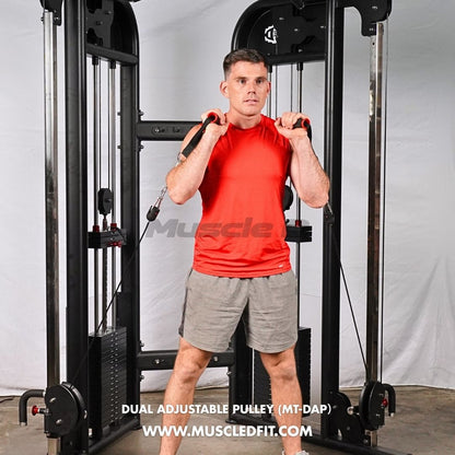 Megatron Dual Adjustable Pulley (88" & 95" height) - Muscle D Fitness - Functional Pull-Up Bar - Adjustable Height