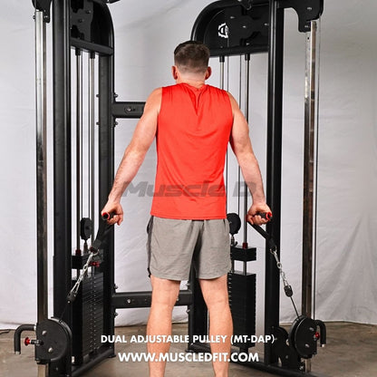 Megatron Dual Adjustable Pulley (88" & 95" height) - Muscle D Fitness - Functional Pull-Up Bar - Adjustable Height