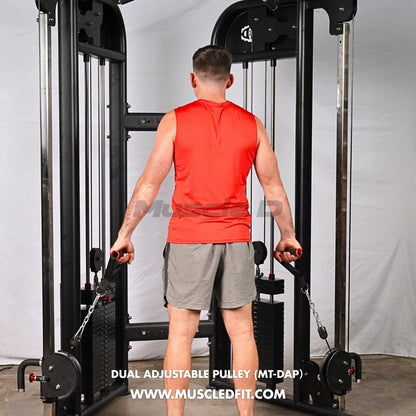 Megatron Dual Adjustable Pulley (88" & 95" height) - Muscle D Fitness - Functional Pull-Up Bar - Adjustable Height