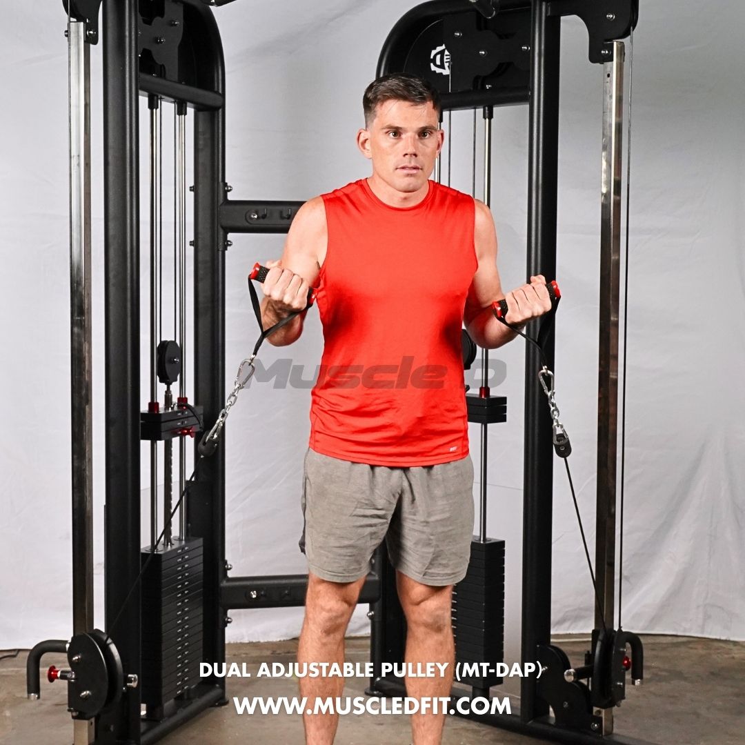 Megatron Dual Adjustable Pulley (88" & 95" height) - Muscle D Fitness - Functional Pull-Up Bar - Adjustable Height