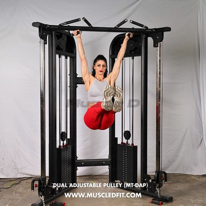 Megatron Dual Adjustable Pulley (88" & 95" height) - Muscle D Fitness - Functional Pull-Up Bar - Adjustable Height