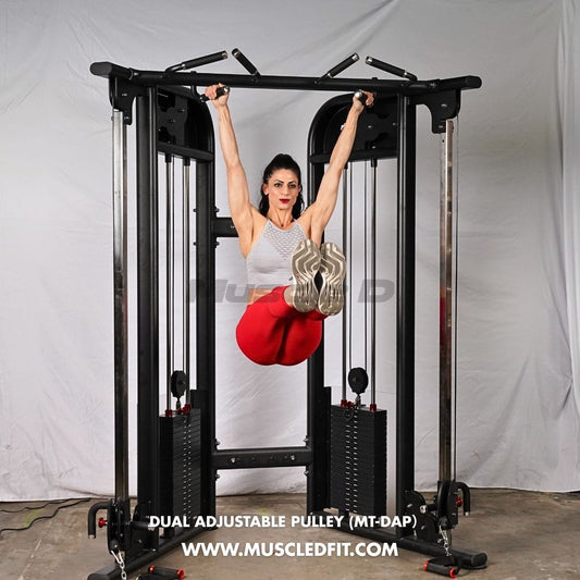 Megatron Dual Adjustable Pulley (88" & 95" height) - Muscle D Fitness - Functional Pull-Up Bar - Adjustable Height