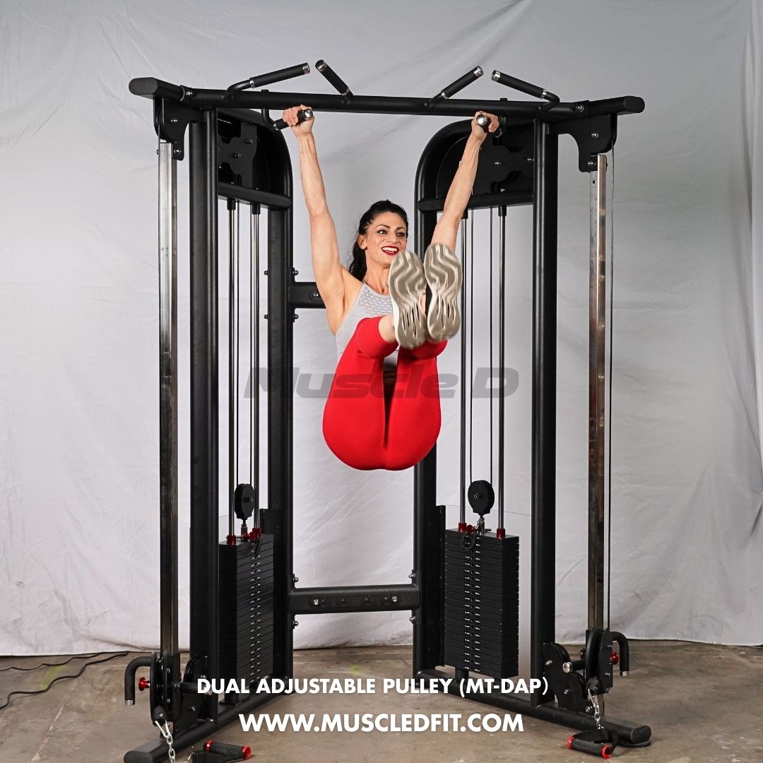 Megatron Dual Adjustable Pulley (88" & 95" height) - Muscle D Fitness - Functional Pull-Up Bar - Adjustable Height