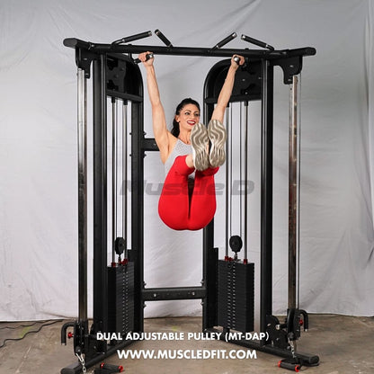 Megatron Dual Adjustable Pulley (88" & 95" height) - Muscle D Fitness - Functional Pull-Up Bar - Adjustable Height