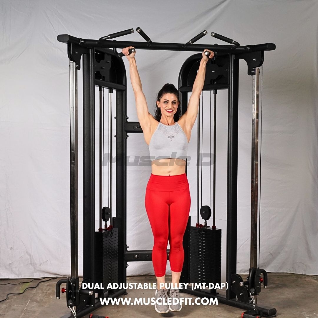 Megatron Dual Adjustable Pulley (88" & 95" height) - Muscle D Fitness - Functional Pull-Up Bar - Adjustable Height