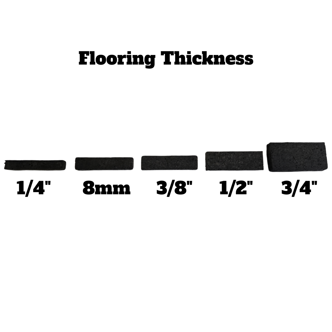 NEW Hammer Clad 8mm Premium Rubber Floor Tiles and Interlocking Gym Tile Flooring