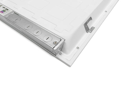 LED Ceiling Panel Light, 40W/30W/25W/20W/15W, 2x2, Selectable 5 Watts and 5 CCT, 5000 Lumens, Ultra-Thin Design