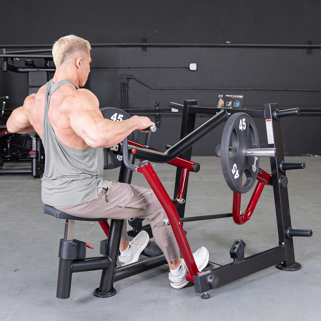 Power Leverage V2 Iso-Lateral Seated Row | Muscle D Fitness