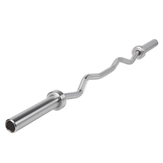 5' Hard Chrome EZ Curl Bar – Ergonomic Arm Training | Muscle D Fitness
