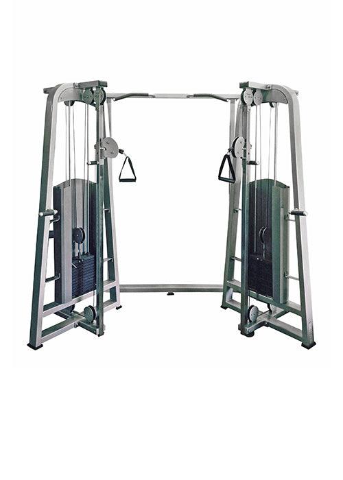 Megatron Quad Functional Trainer - Muscle D Fitness - Selectorized Weight Adjustment - Angled Chin Bar - Adjustable Columns