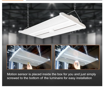 LED Linear High Bay Light, 2ft, 210W, CCT 5000K, 28,350 Lumens, 120-277 VAC