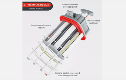 LED Work Light - Square, 150W, 5000K, 21,750 Lumens, 100-277 VAC