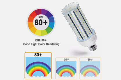 LED Corn Bulb, 60W, 6600 lumens, 5000K Daylight, E39 Mogul Base, 100-277 VAC