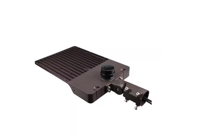 LED Shoebox Light Bracket - Brown 3-in-1 Adjustable Mount | Direct, Trunnion & Slip Fitter Arm