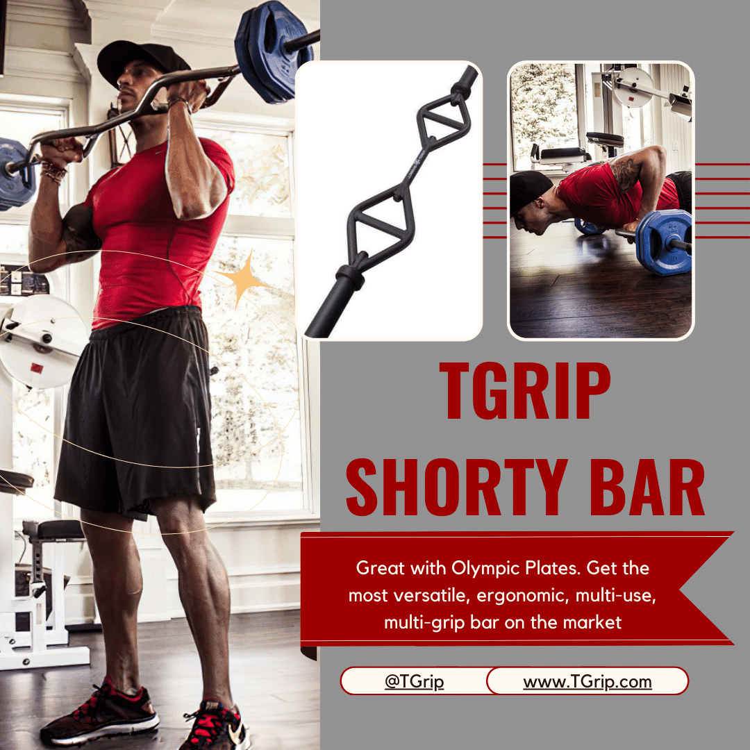 TGrip Shorty Bar Training Kits - Multi Grip - Functional Training - Football - Swiss - Neutral