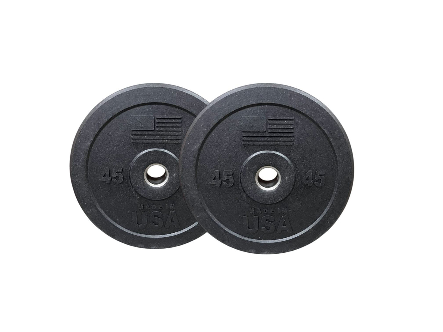 USA Bumper Plates - front view (45 lbs)
