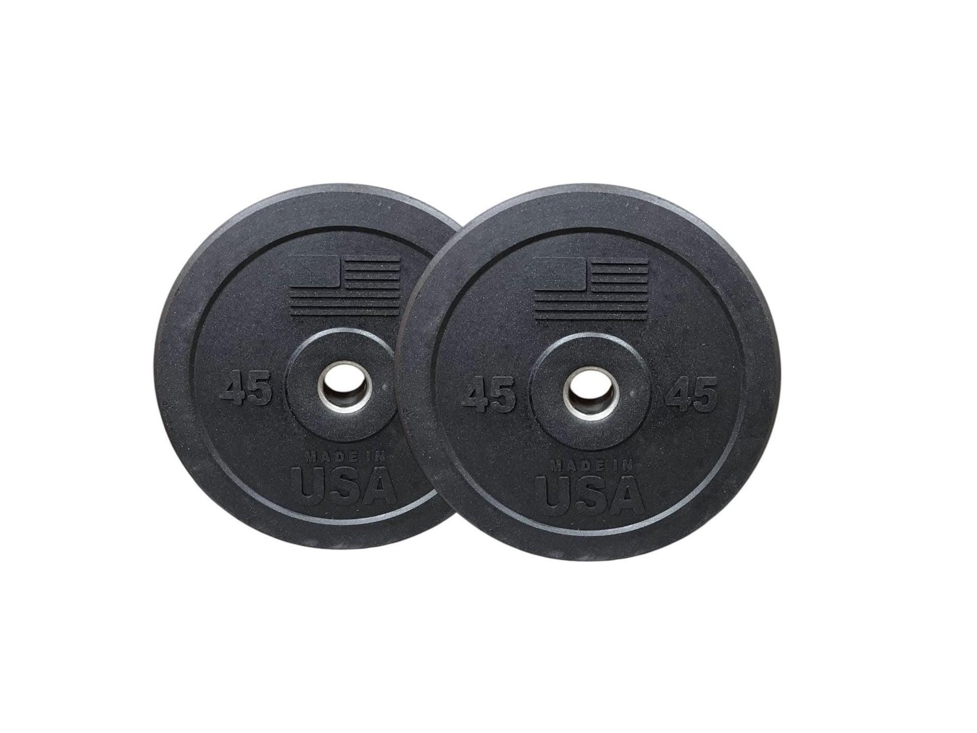 USA Bumper Plates - front view (45 lbs)