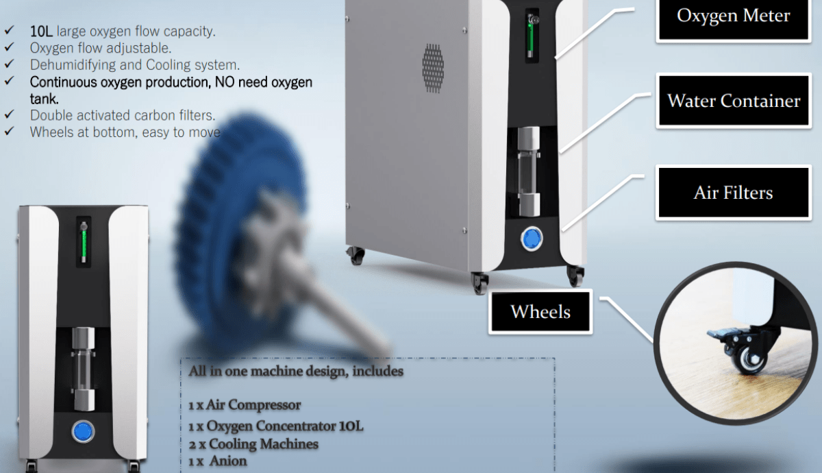 Airvida 1.1–1.4 ATA Laying Hyperbaric Chamber