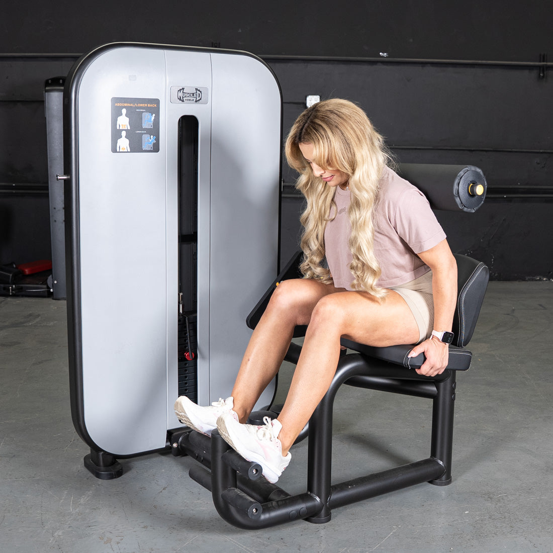 Vogue AB/Back Combo - Muscle D Fitness - Adjustable - Pin Selectorized - Abdominal Back Workouts