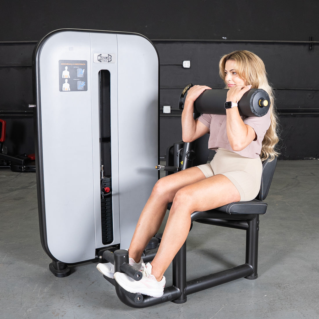 Vogue AB/Back Combo - Muscle D Fitness - Adjustable - Pin Selectorized - Abdominal Back Workouts