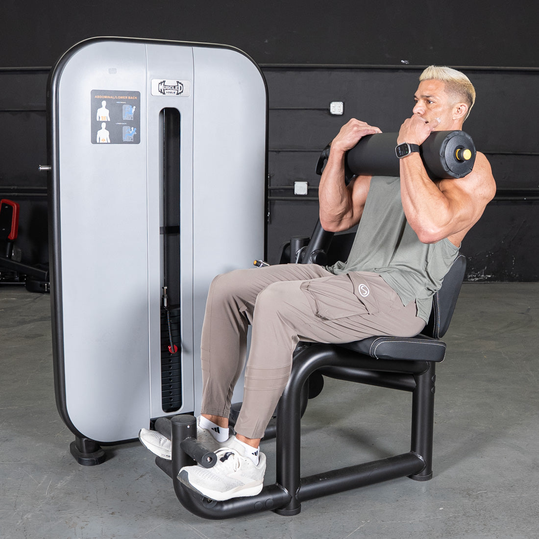 Vogue AB/Back Combo - Muscle D Fitness - Adjustable - Pin Selectorized - Abdominal Back Workouts