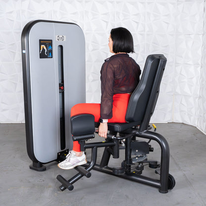 Vogue Inner/Outer Thigh - Muscle D Fitness - Adjustable Seat - Pin Selectorized - Leg Workout Combo