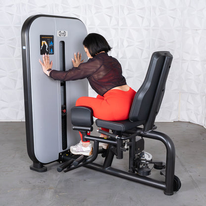 Vogue Inner/Outer Thigh - Muscle D Fitness - Adjustable Seat - Pin Selectorized - Leg Workout Combo