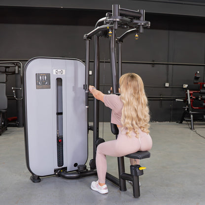 Vogue Pec Deck/Rear Delt - Muscle D Fitness - Adjustable Seat - Pin Selectorized - Chest Back Workout Combo