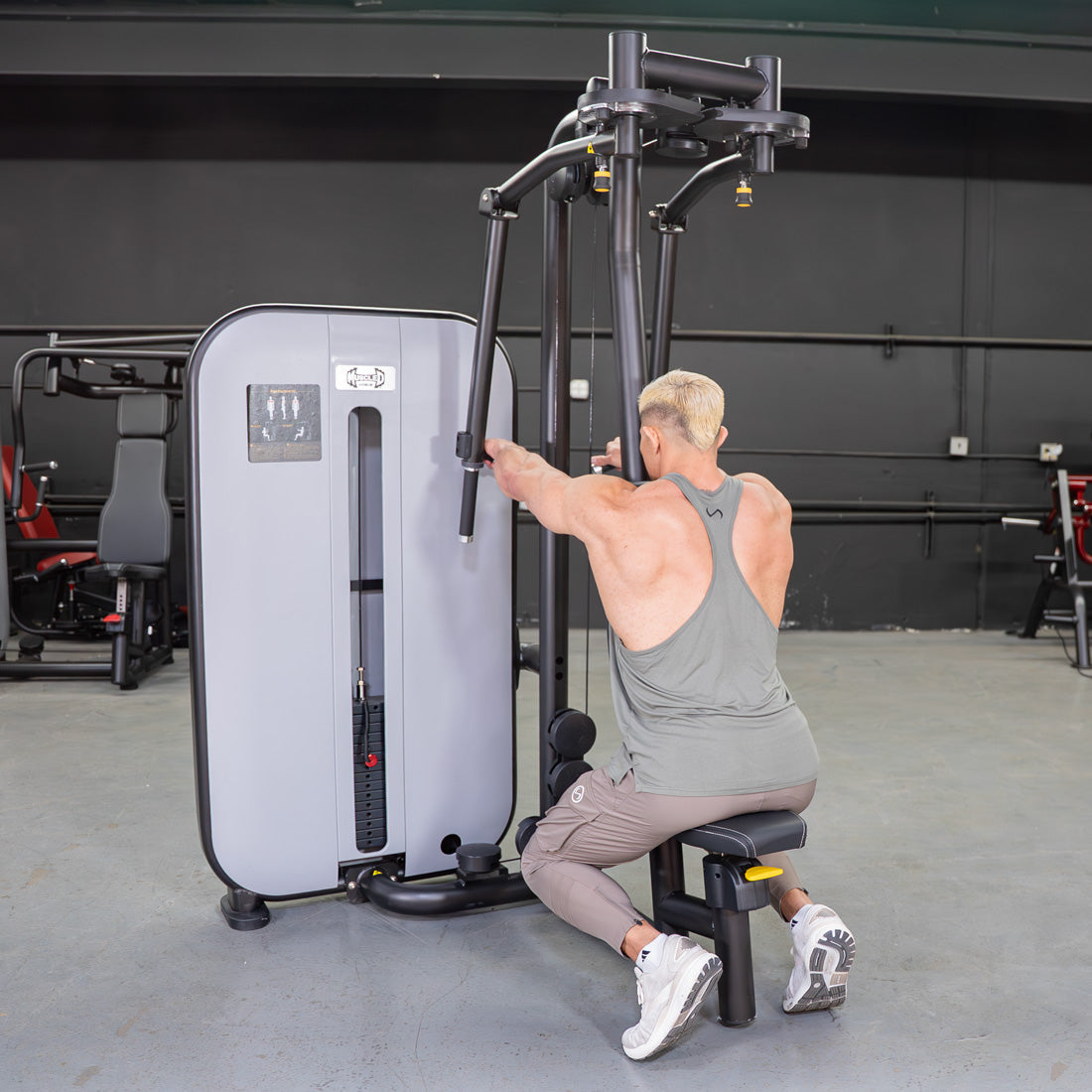 Vogue Pec Deck/Rear Delt - Muscle D Fitness - Adjustable Seat - Pin Selectorized - Chest Back Workout Combo