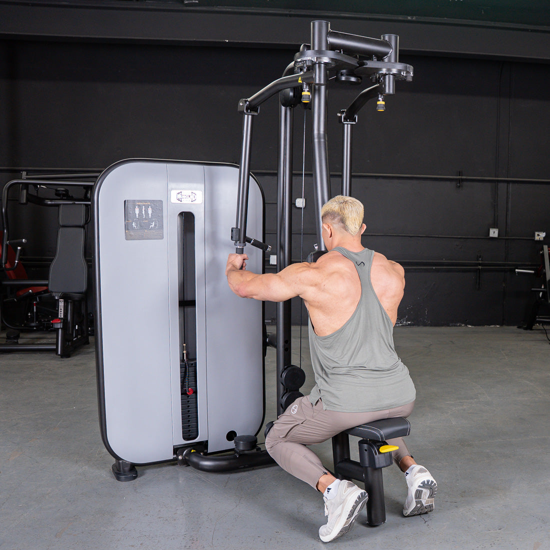 Vogue Pec Deck/Rear Delt - Muscle D Fitness - Adjustable Seat - Pin Selectorized - Chest Back Workout Combo