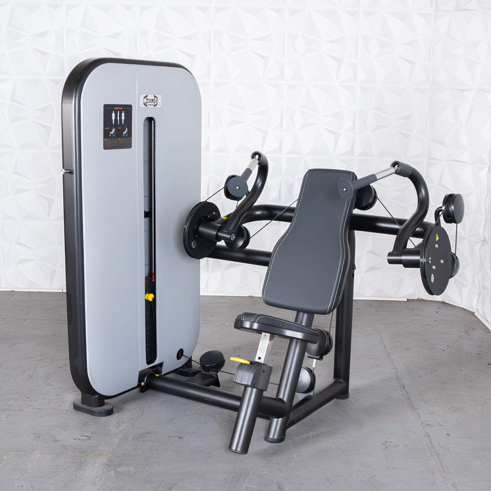 Vogue Triceps Extension - Muscle D Fitness -  Pin Selectorized - Adjustable Seat - Arm Workout
