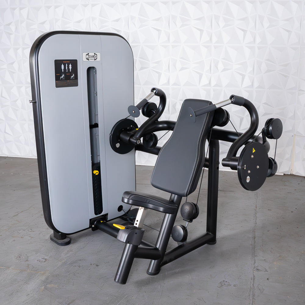 Vogue Triceps Extension - Muscle D Fitness -  Pin Selectorized - Adjustable Seat - Arm Workout