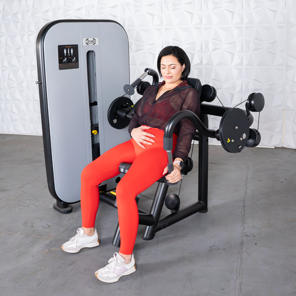 Vogue Triceps Extension - Muscle D Fitness -  Pin Selectorized - Adjustable Seat - Arm Workout